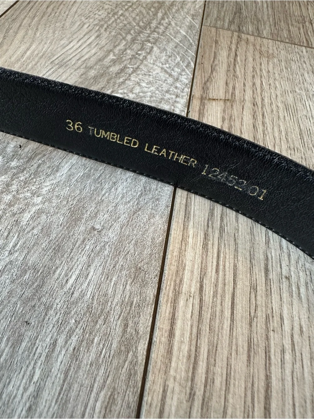 YSL Minimalist Belt in Leather and Brass - Vintage